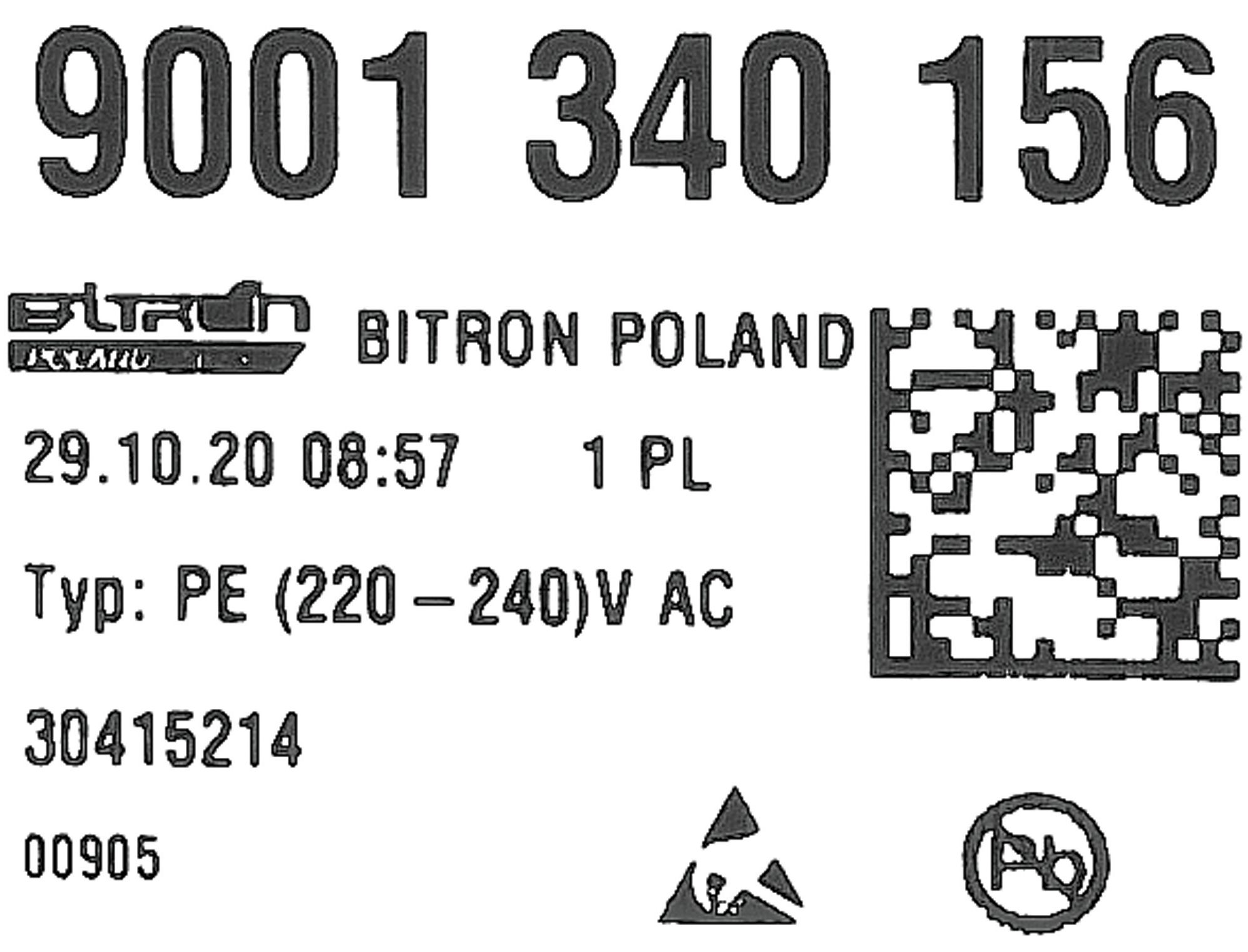 Leistungselektronik unprogrammiert BOSCH 12027152 für Geschirrspüler