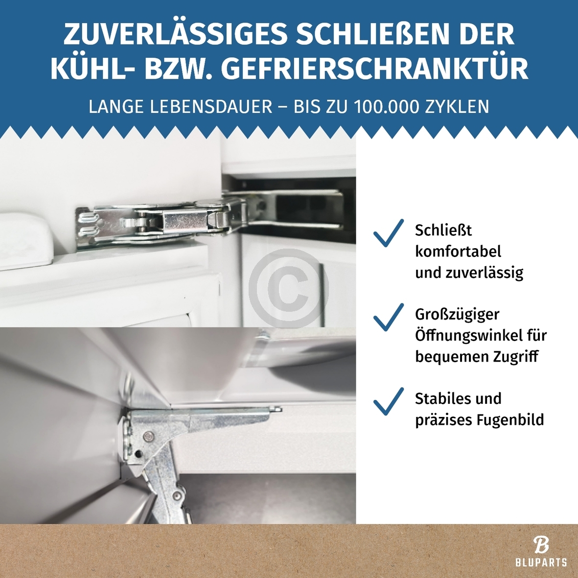 Türscharnier Set oben unten wie AEG 4055504197 für Kühlschrank