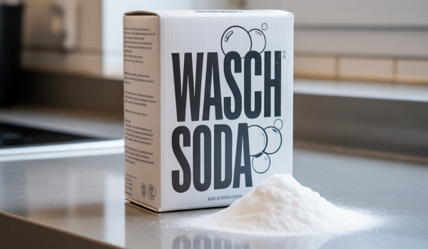 Backofen reinigen mit Soda Packung Waschsoda zum Reinigen des Backofens