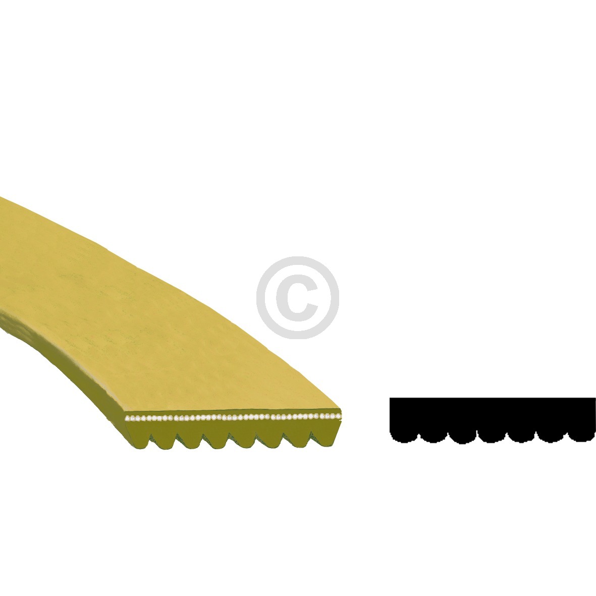 Keilrippenriemen beko 2962470100 1956PH7E elastisch für Trockner