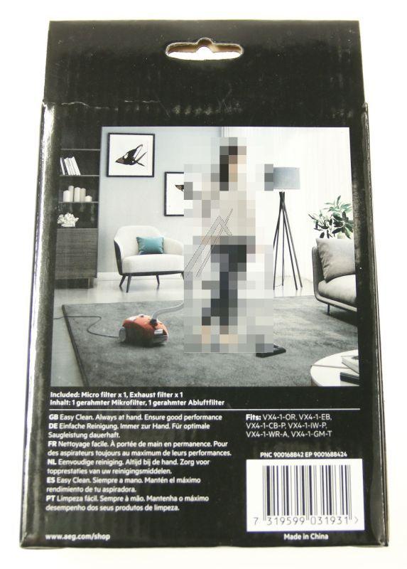 AEF155 VX4 Filterset für Staubsauger AEG 9001688424 Mikro- & Abluftfilter