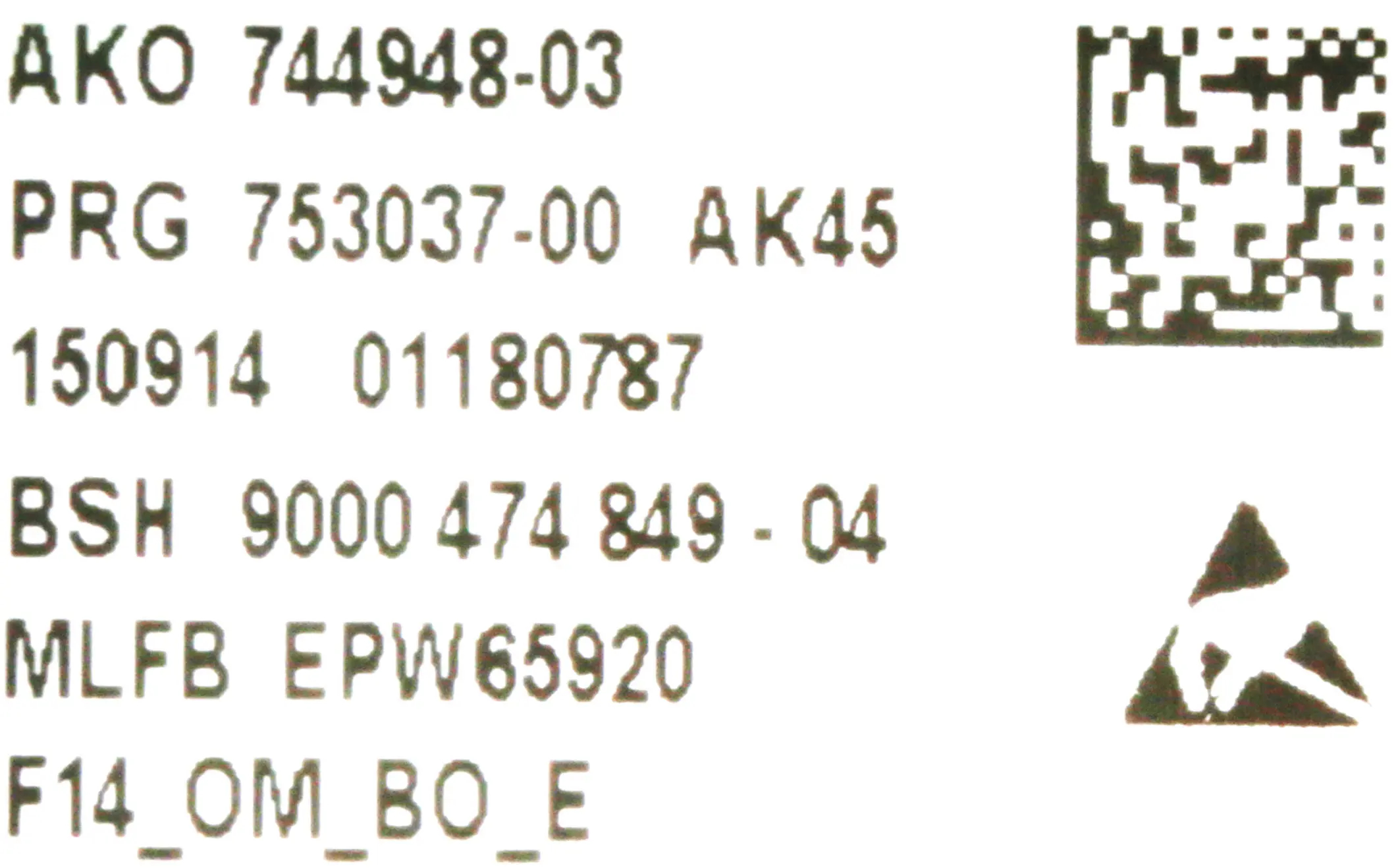 Bedienmodul 11005653