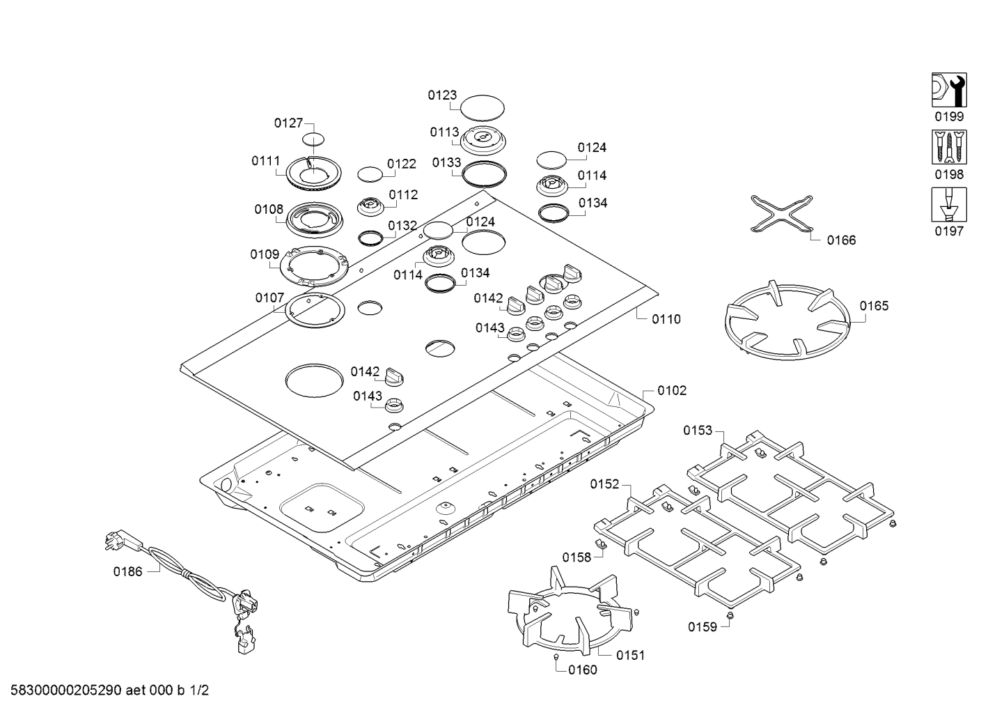 Ersatzteile_PG_90F_4G_2B1W_FLAG_6KW_SIEMENS_7S_SV_ER9A6SD70A_2F01_Bild_1