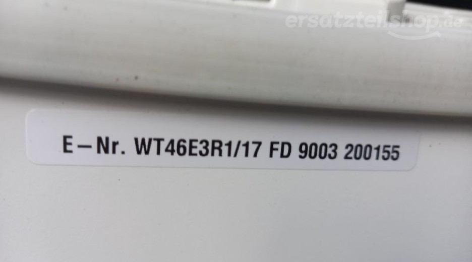 Typenschild Siemens WT46E3R1/17