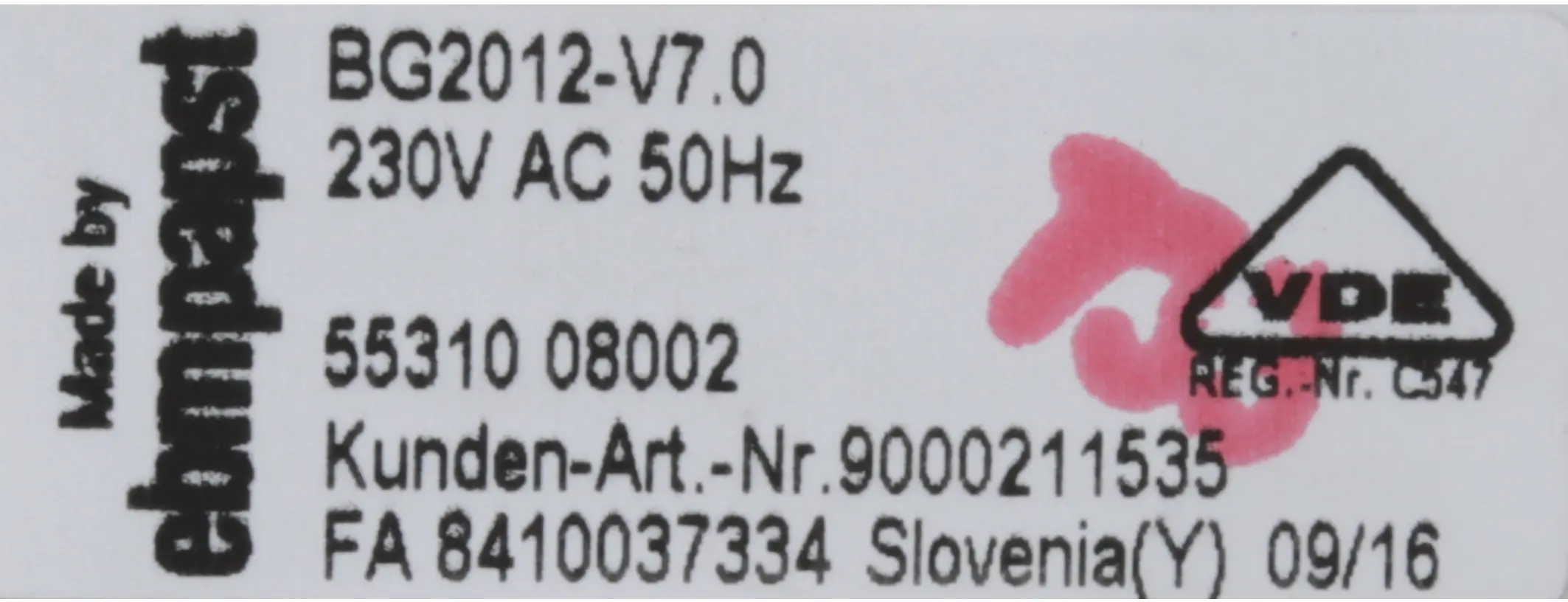 Lüftermotor für Bosch-Lüfter 00670971 Hochleistung