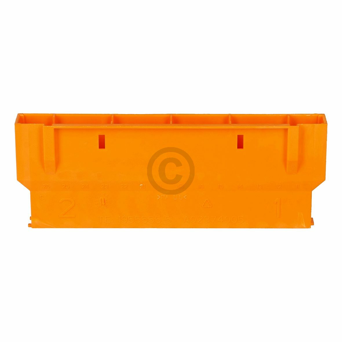 Stecker, Orange, 14POL 1+2 (3151154055)
