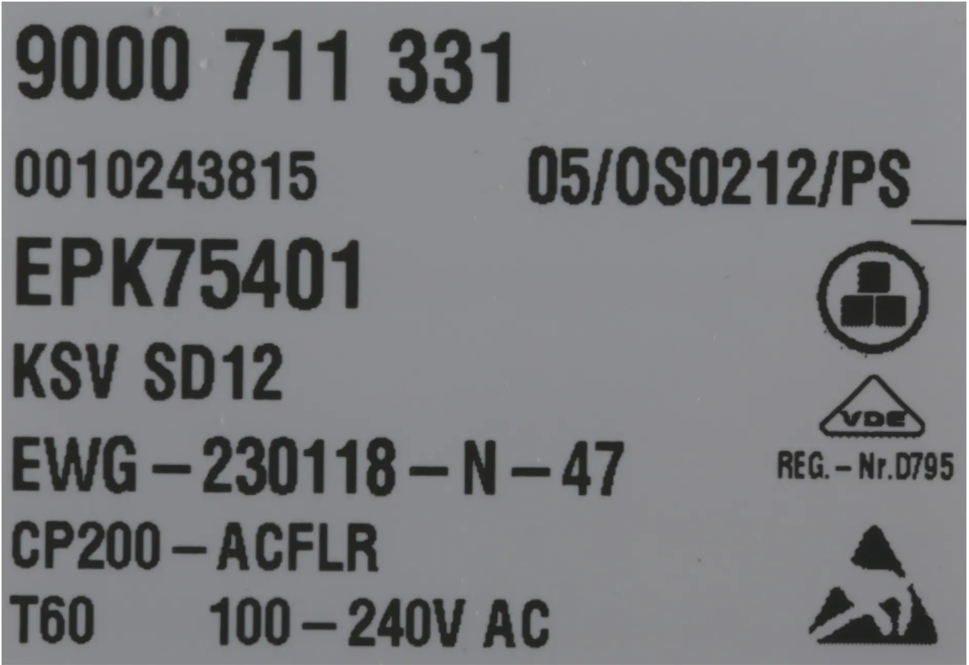 Steuerungsmodul programmiert 12011696