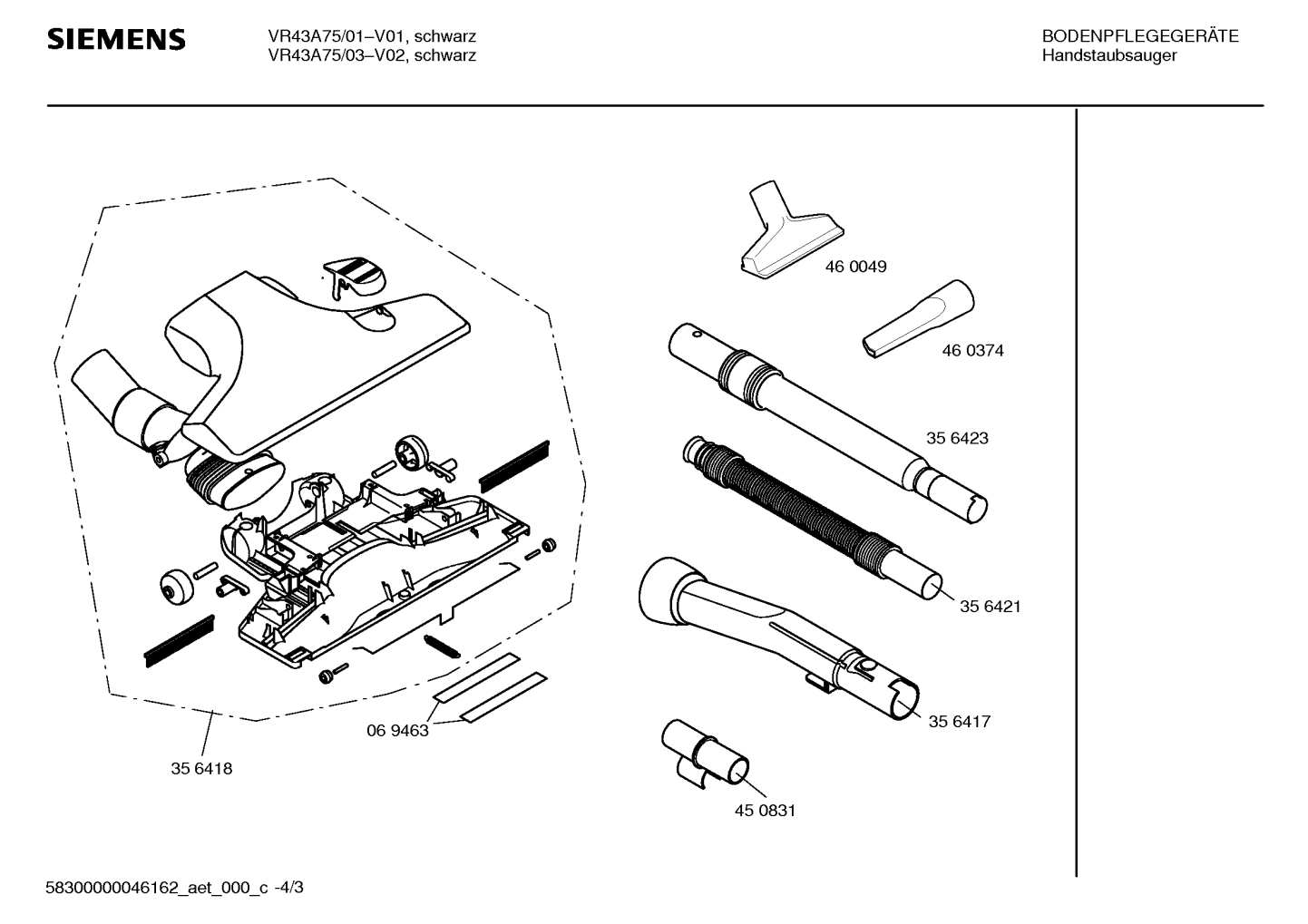 Ersatzteile_CONVERTO_D_1300W_VR43A75_2F03_Bild_3