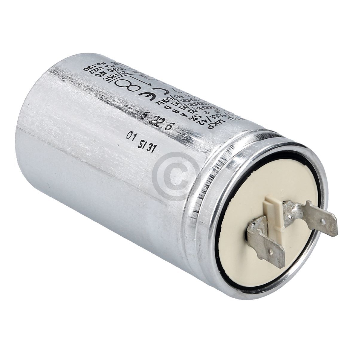 Kondensator 18µF 420V HYDRA MAB-MKP 18/50011/42 UL mit Steckfahnen und Befestigungsschraube