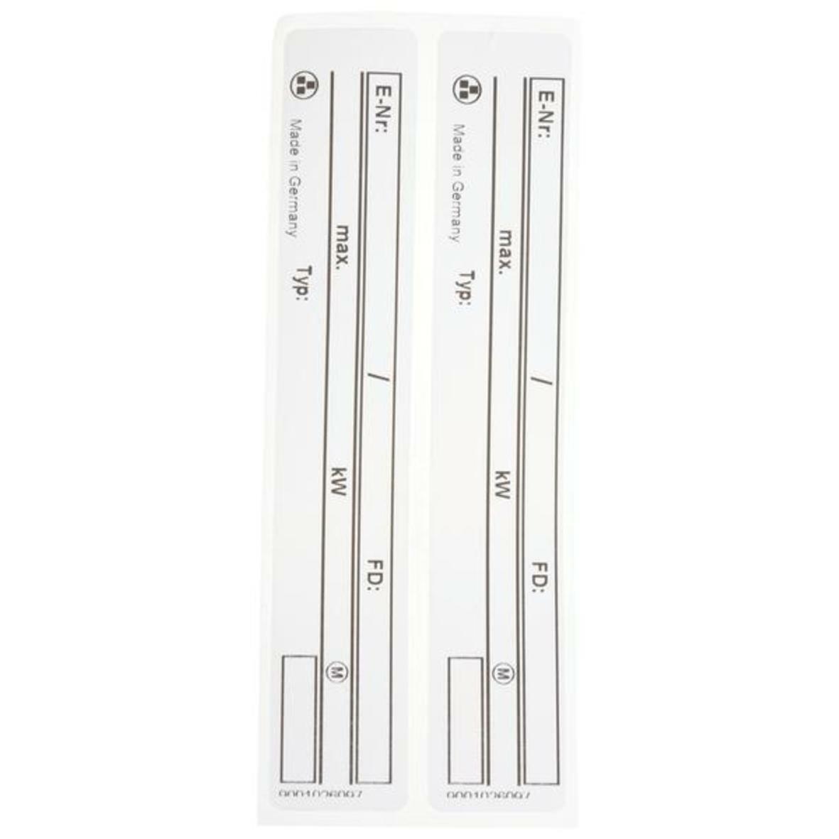 Typenschild 00633848 für Bosch Herd 00633848 Kennzeichnung