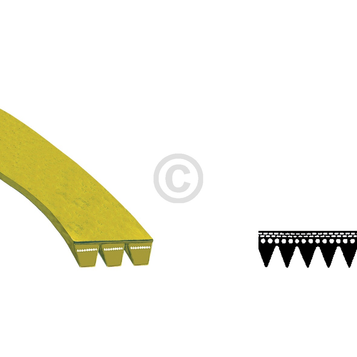 Keilrippenriemen 1233PJ5E wie CANDY 92130442 für Waschmaschine