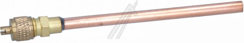 Füllrohr mit Schraderventil für Kühlschrank Com 10004340 120mm, 1/4" SAE