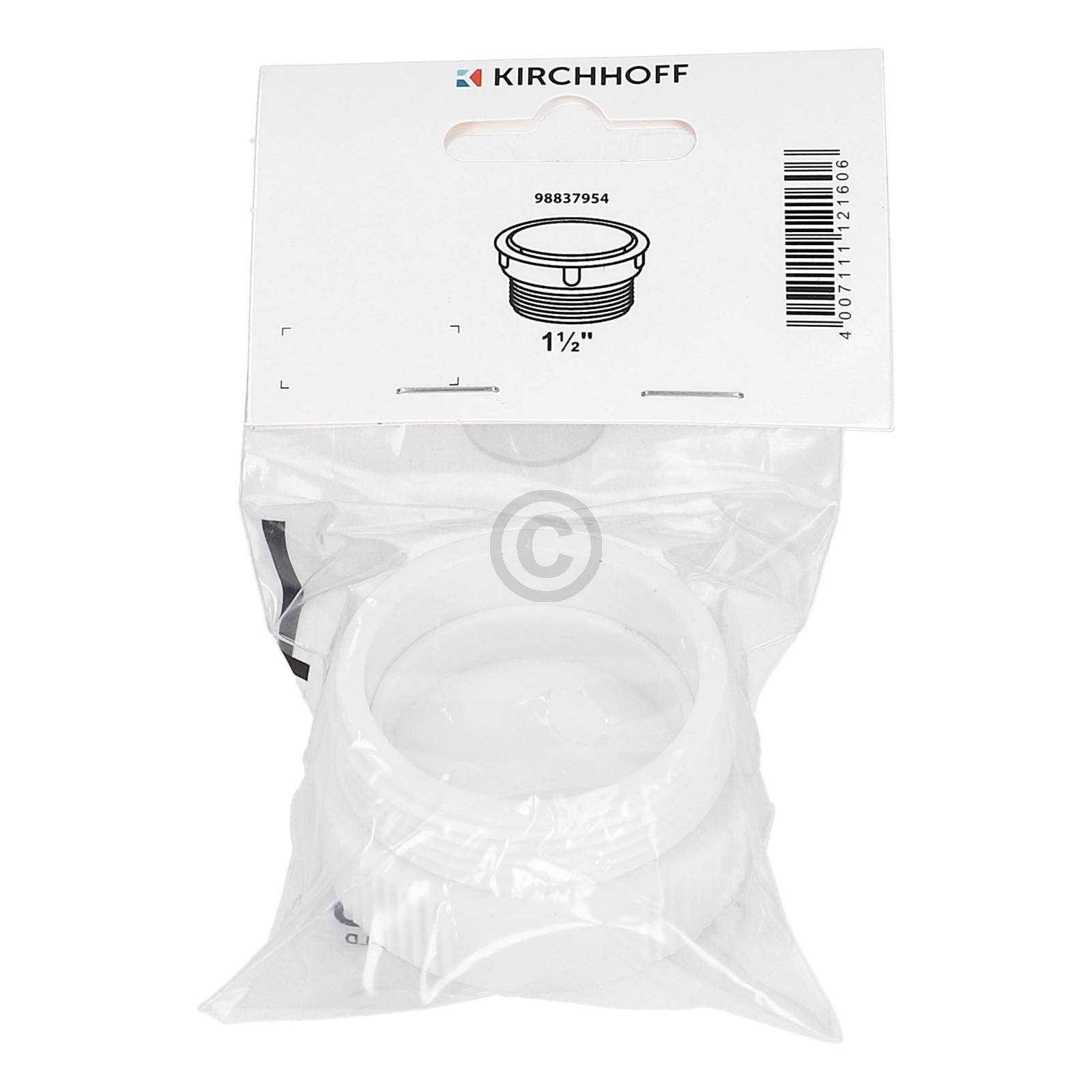 Verschlusskappe 1 1/2" AG für Siphonabgang KIRCHHOFF 98837954 KIRCHHOFF