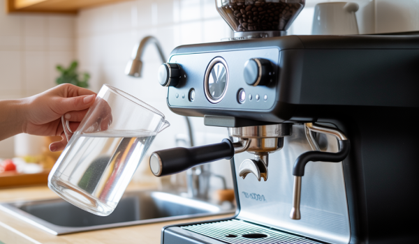 Kaffeemaschine mit Entkalker entkalken