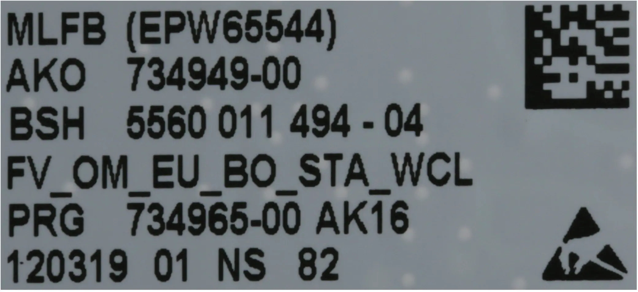 Bedienmodul 00648768