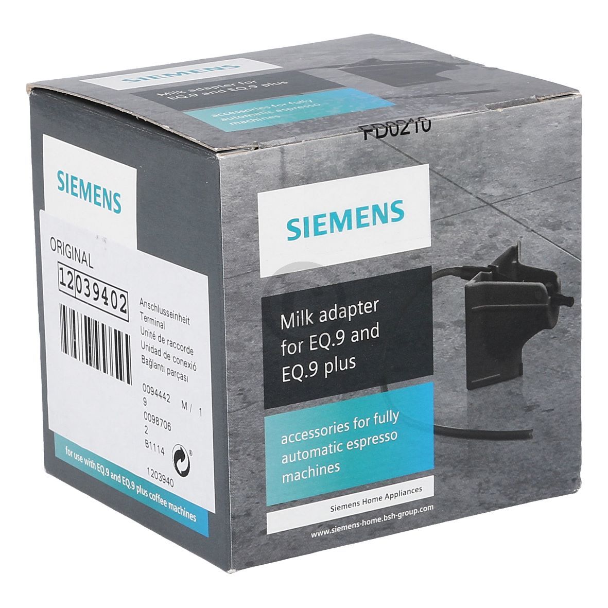 Adapter für Milchbehälter SIEMENS 00577862 TZ90008 an Kaffeemaschine EQ.9