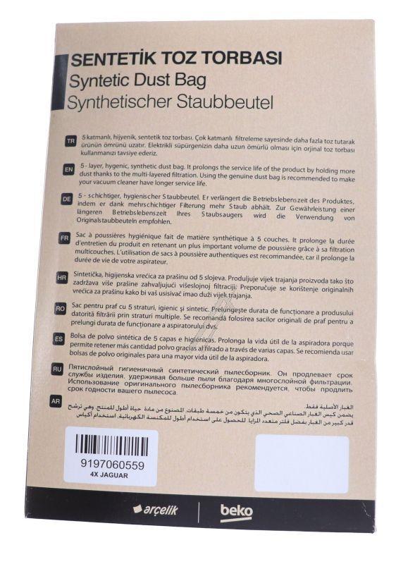 Staubsaugerbeutel für Beko 9197060559 4er-Pack