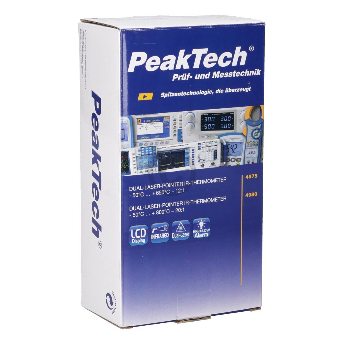 DualLaserPointer Infragot Thermometer PeakTech PT4975