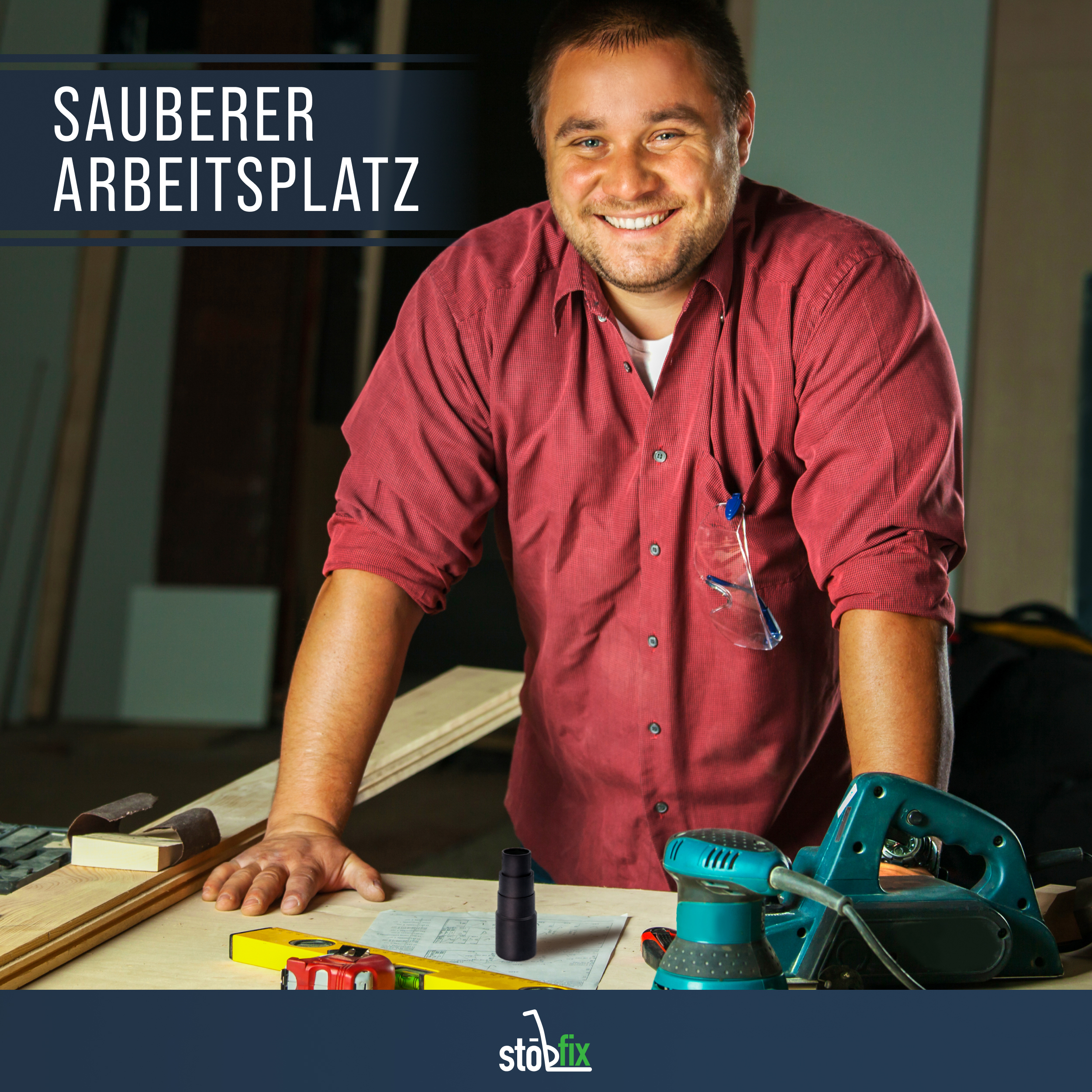 Schlauchadapter [1er Set] - Universeller Staubsaugeradapter u. a. für Geräte von Bosch, Makita, Kärcher