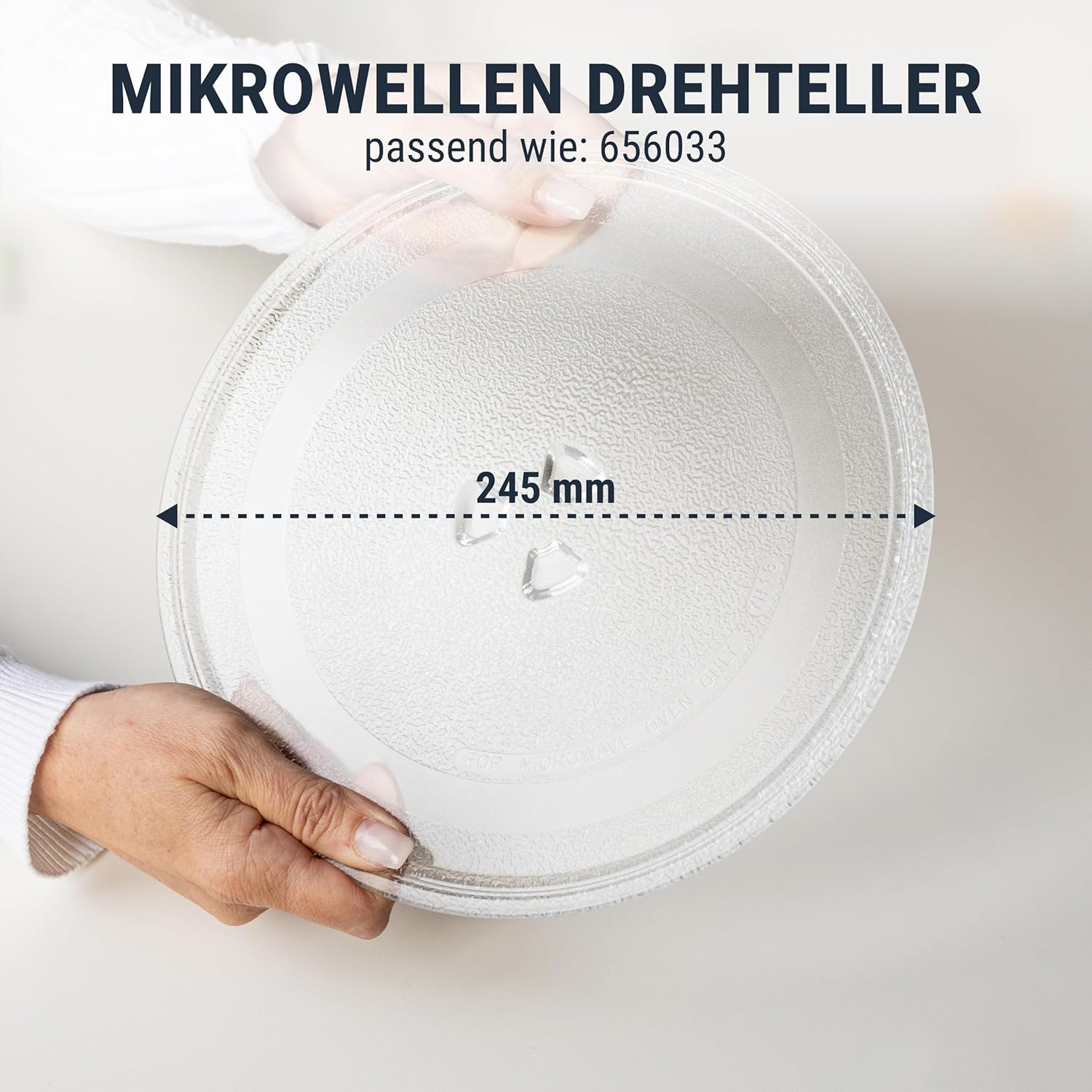 Drehteller Ø 245mm für Mikrowelle mit 3 Noppen