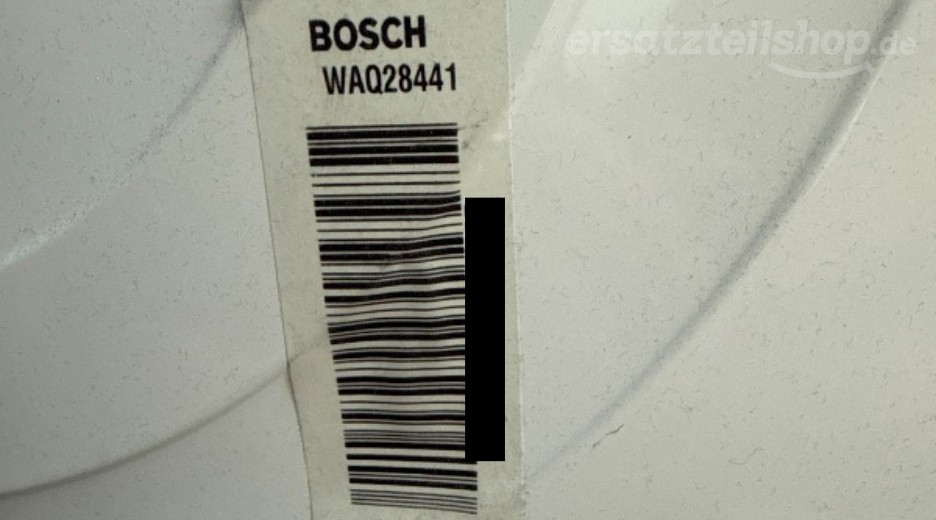 Typenschild Bosch WAQ28441/01