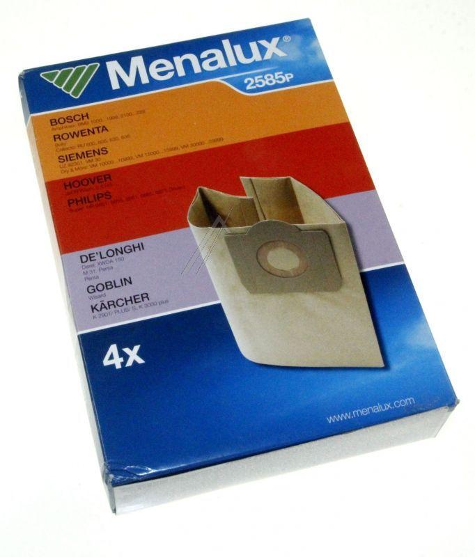 Filterbeutel Electrolux 9001961748 Menalux 2585P für Kesselsauger 4Stk