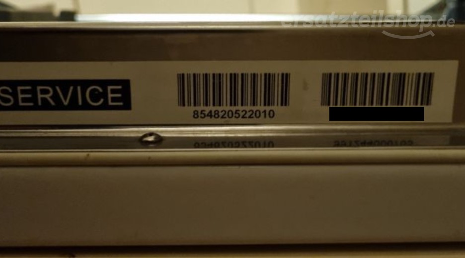 Typenschild Bauknecht GCXP 71102 A+ 854820522010