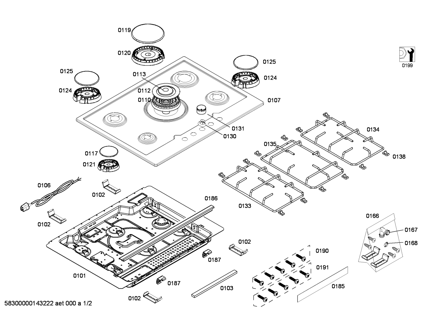 Ersatzteile_ENC.EC745QB80Q_4G_2B1W_SE70F_IH5_EC745QB80Q_2F01_Bild_1