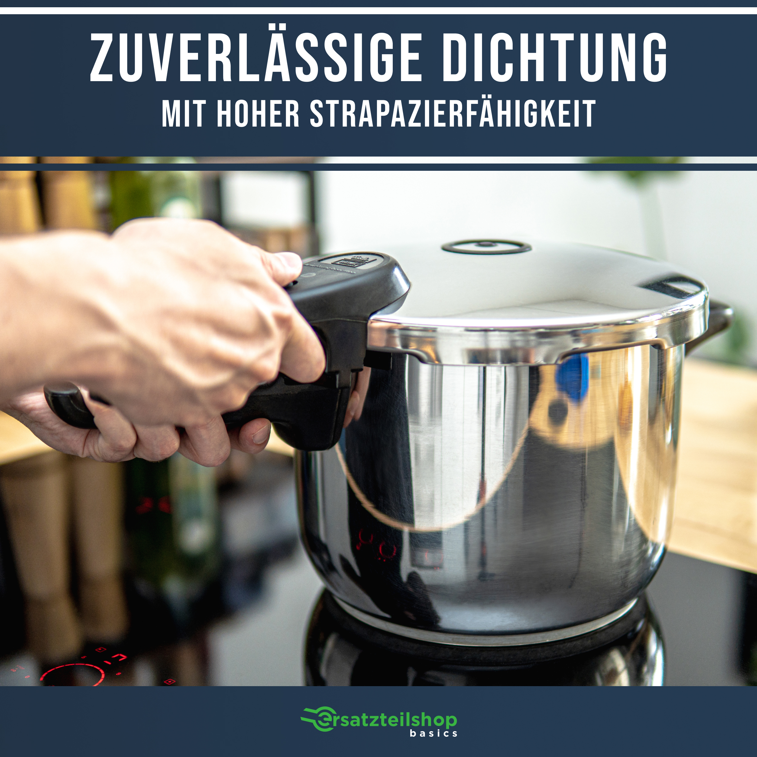 Dichtungsring Ø22cm für Fissler Schnellkochtopf der Serien Blue-Point, vitavit royal, Magic und vitaquick bis 2009 - wie 573-3866700205