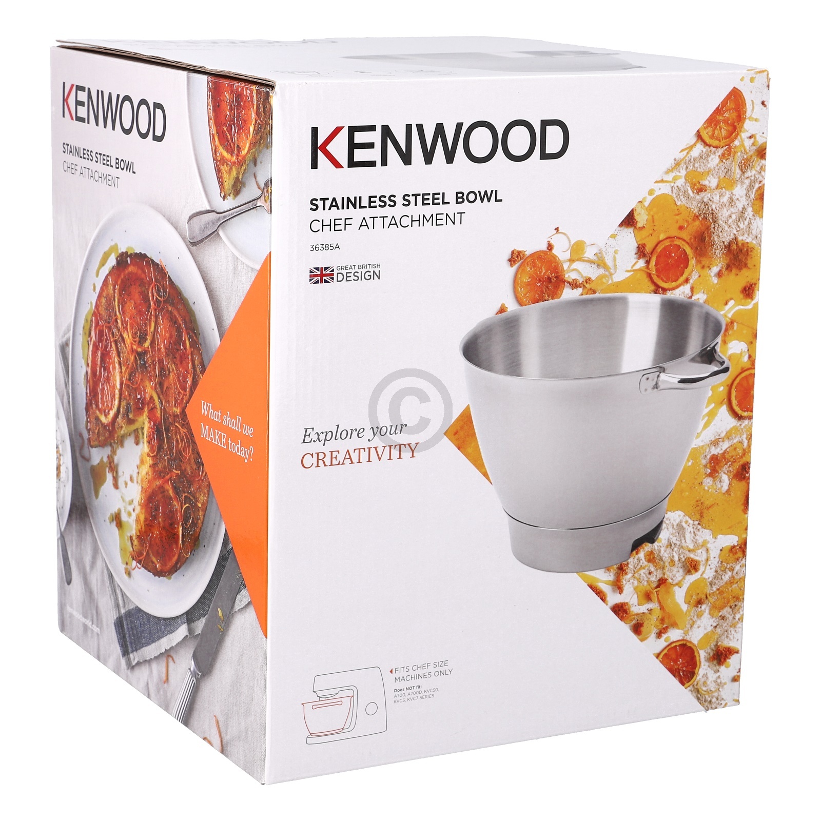 Rührschüssel 4,6l Kenwood 36385A AW36385B01 für Küchenmaschine