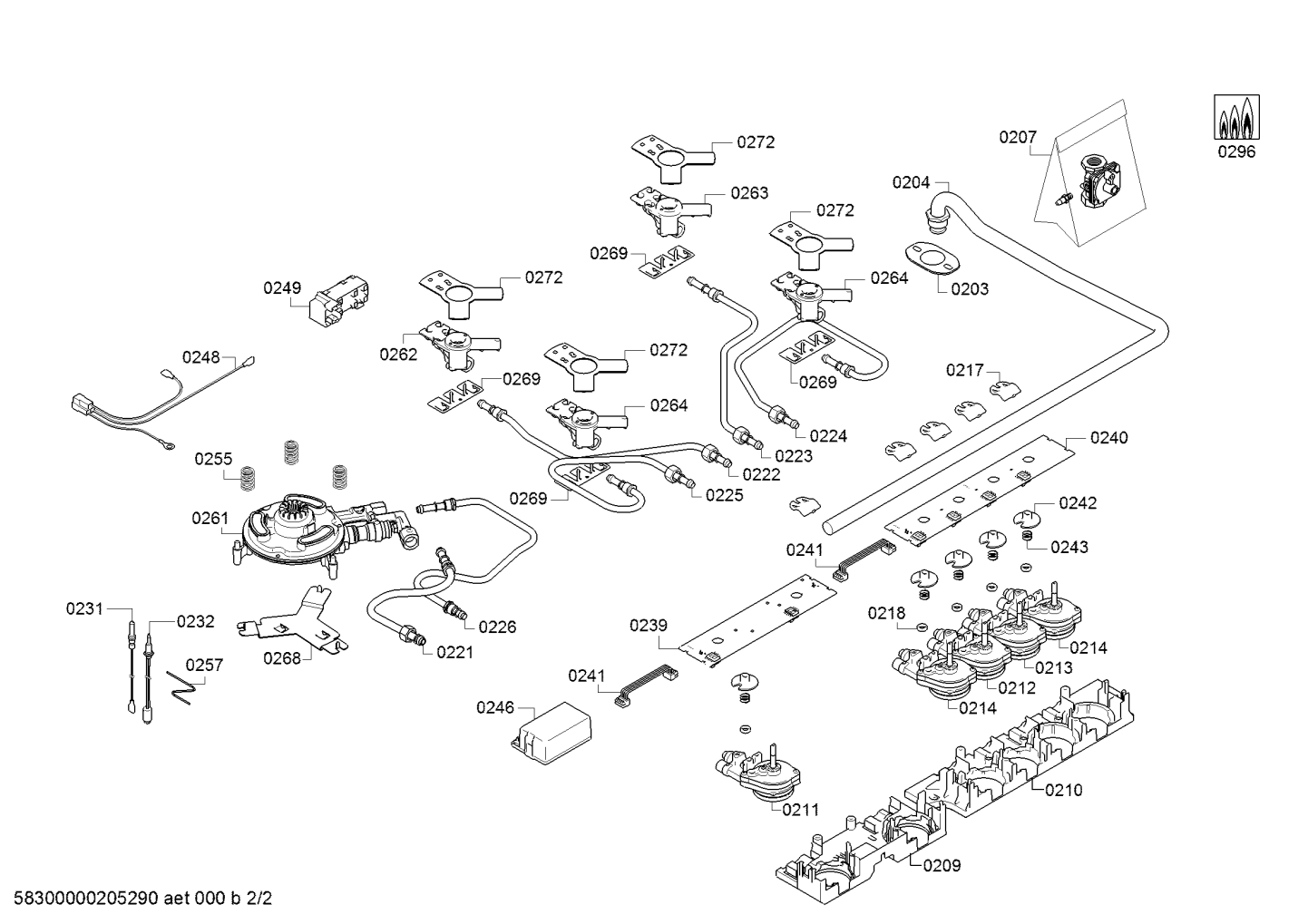 Ersatzteile_PG_90F_4G_2B1W_FLAG_6KW_SIEMENS_7S_SV_ER9A6SD70A_2F01_Bild_2