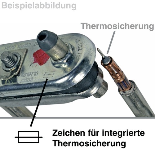Heizelement wie BOSCH 12024621 1850W für Waschmaschine