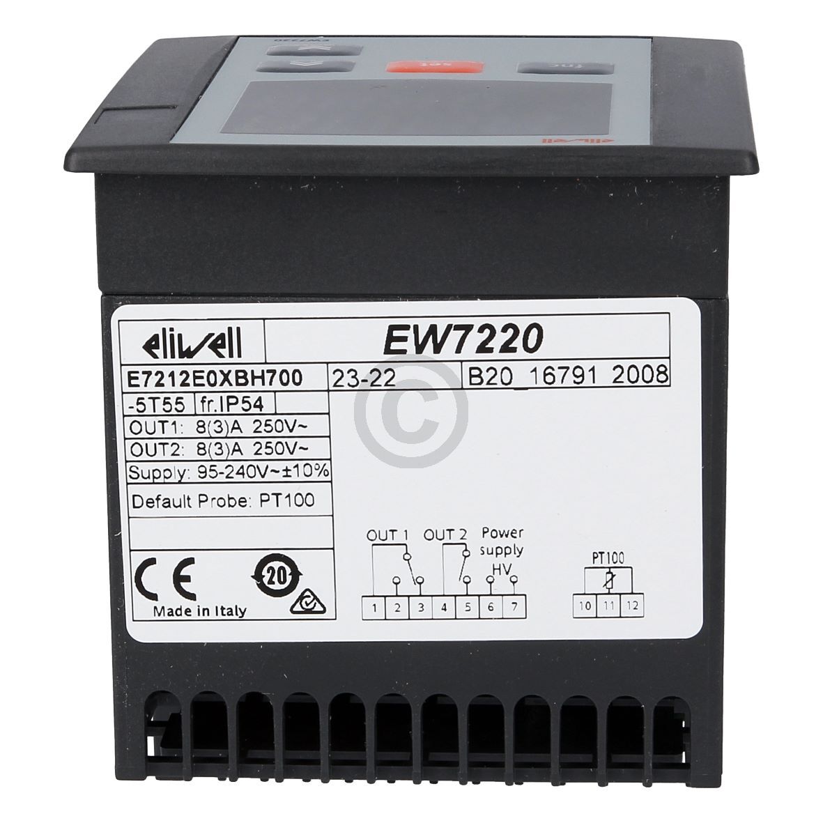 Temperaturregler Universalregler eliwell EW7220 PT100 95-240Vac  E7212E0XBH700