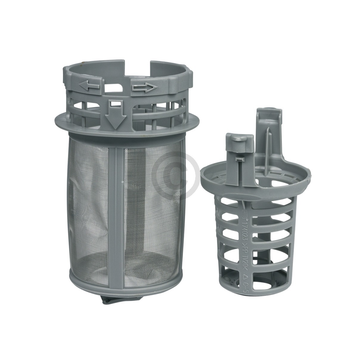 Grobsieb + Feinsieb Set beko 1740800500 für Geschirrspüler