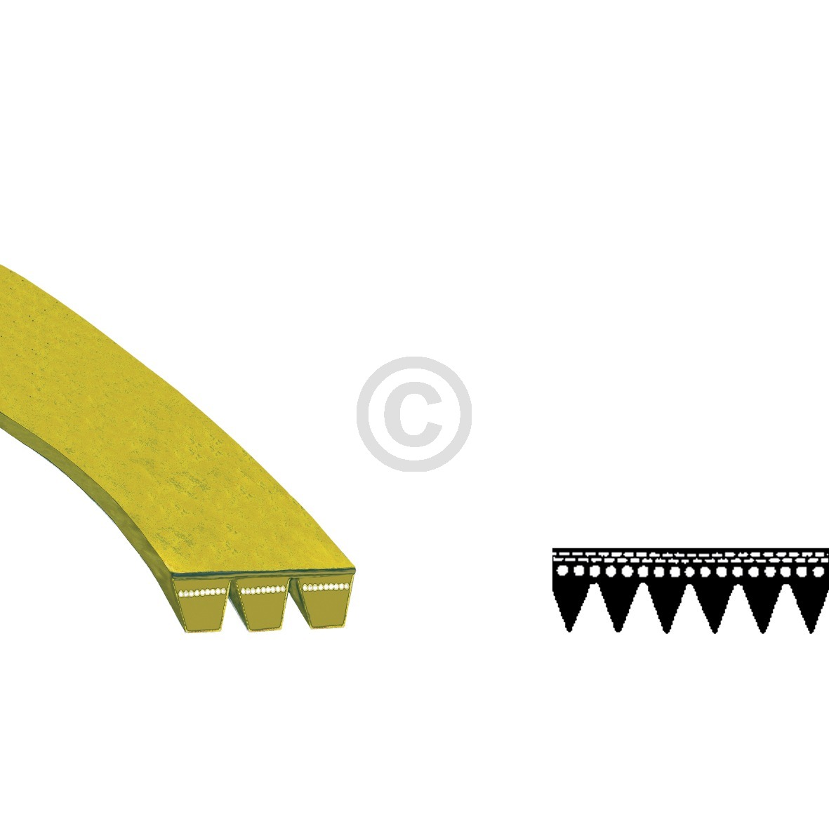 Keilrippenriemen 1201PJ6E wie Hotpoint C00119126 für Waschmaschine Waschtrockner