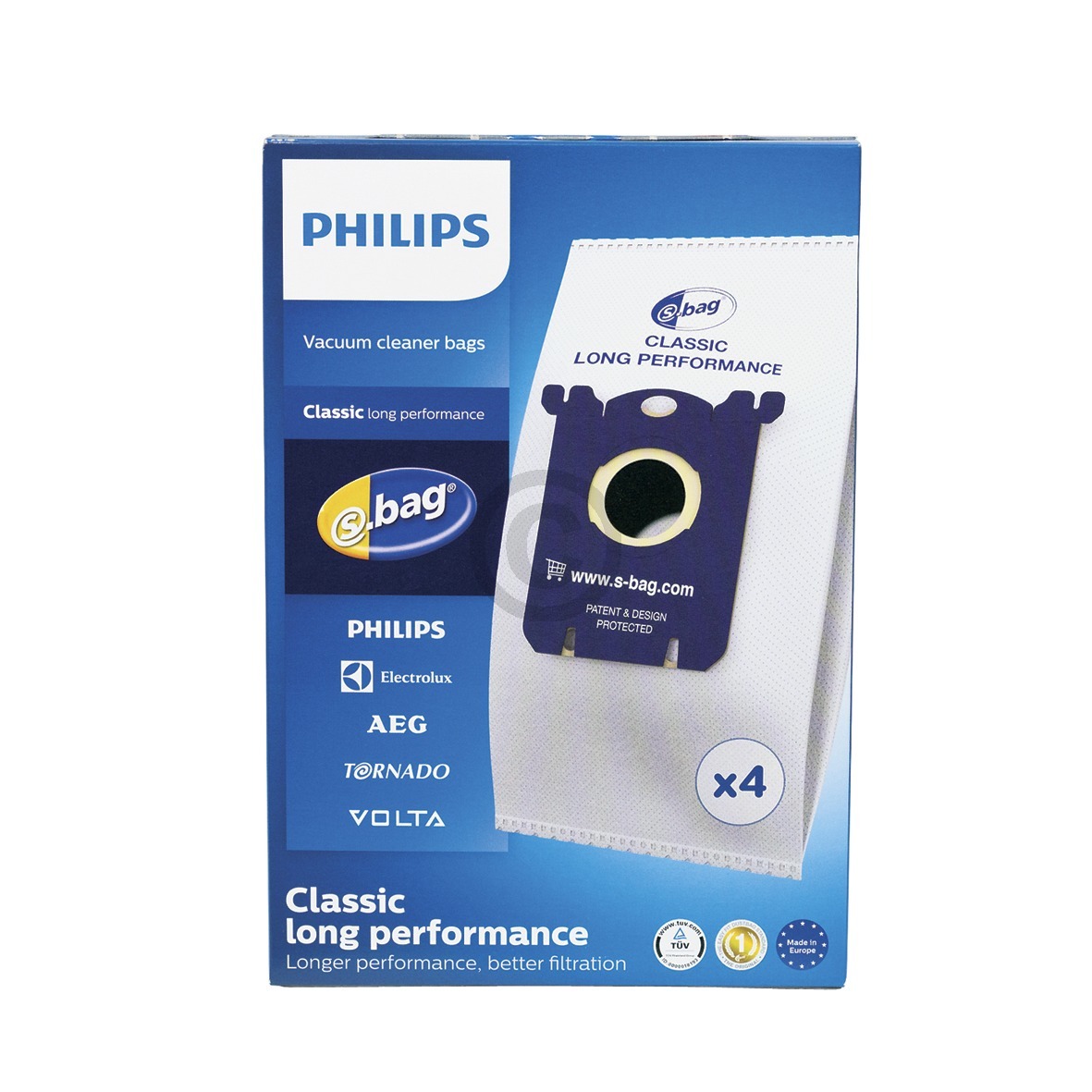 Filterbeutel PHILIPS FC8021/03 883802103010 Staubsauger 4Stk