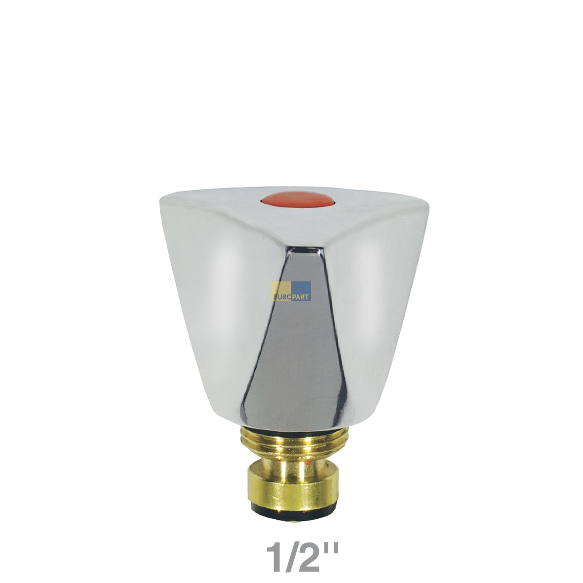 Knebel 1/2" mit Innenoberteil Warmwasser rot für Armatur Sanitär