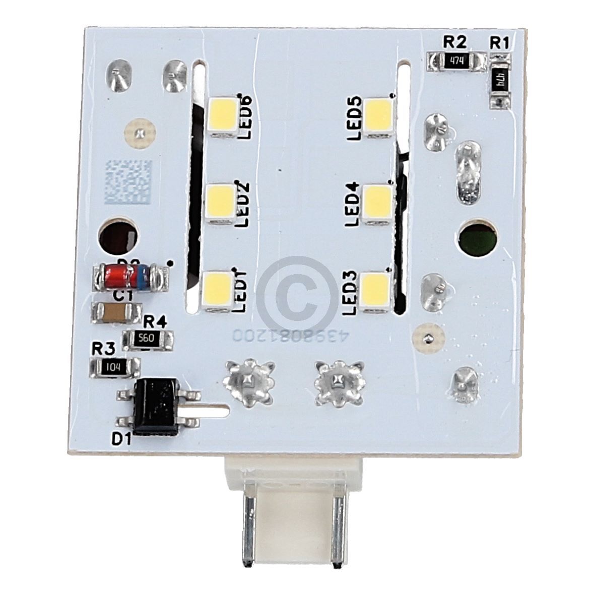 LED Lampenmodul beko 4398081200 für KühlGefrierKombination Kühlschrank