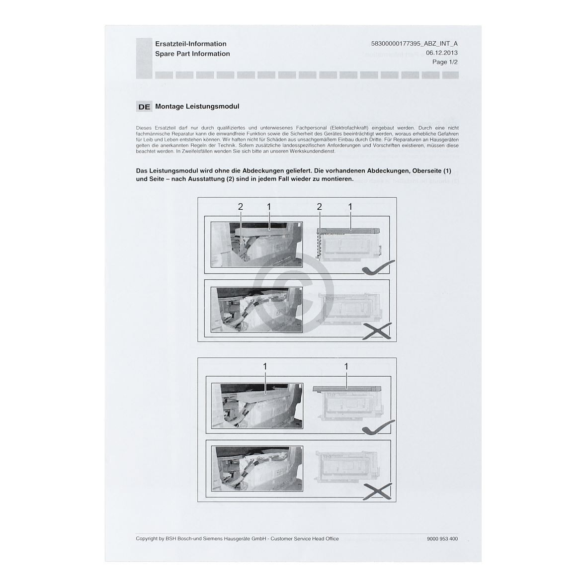 Leistungsmodul programmiert 12003646