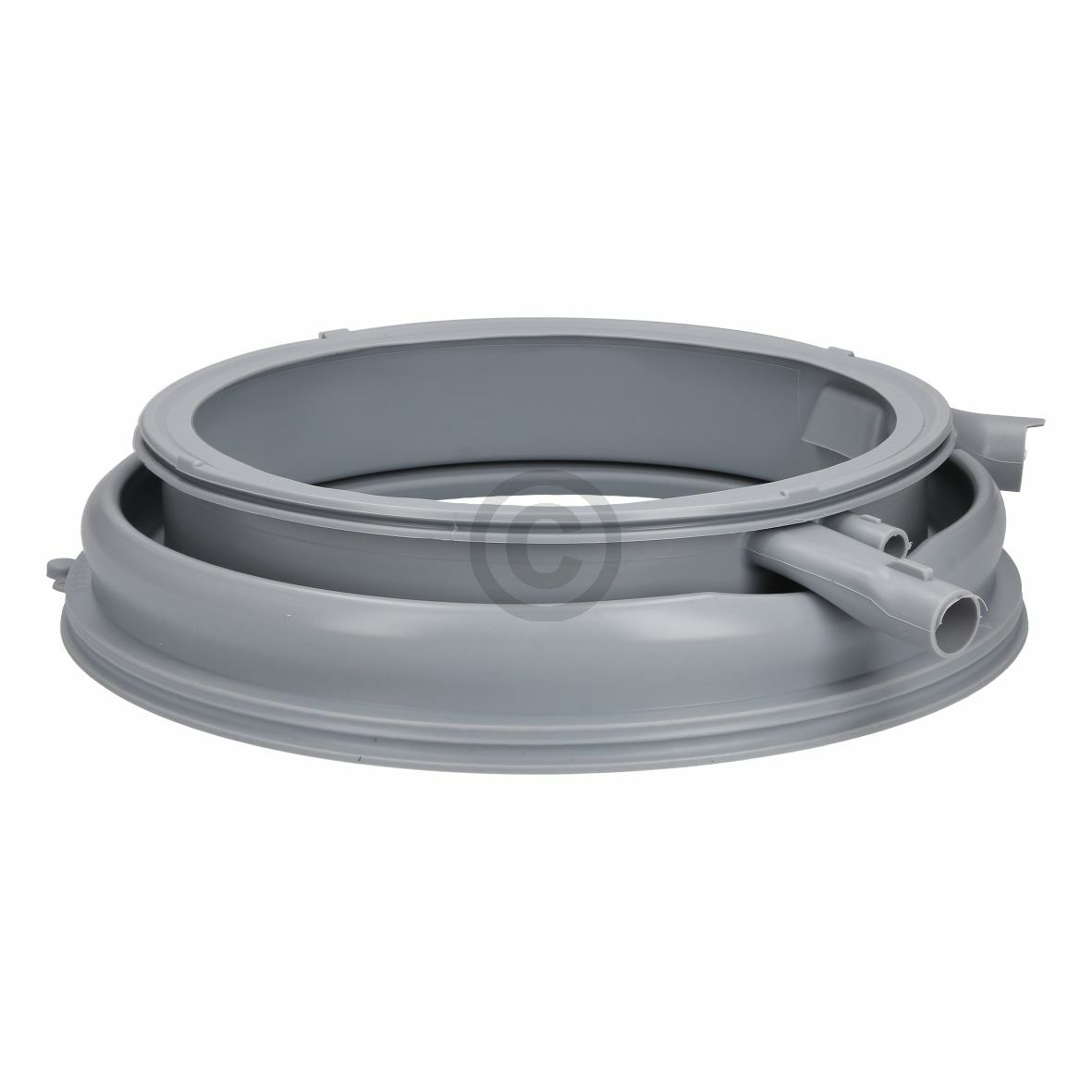 Fenstermanschette fettbeständig Silikon, grau mit Beleuchtungsstutzen + Umpumpstutzen 20002776
