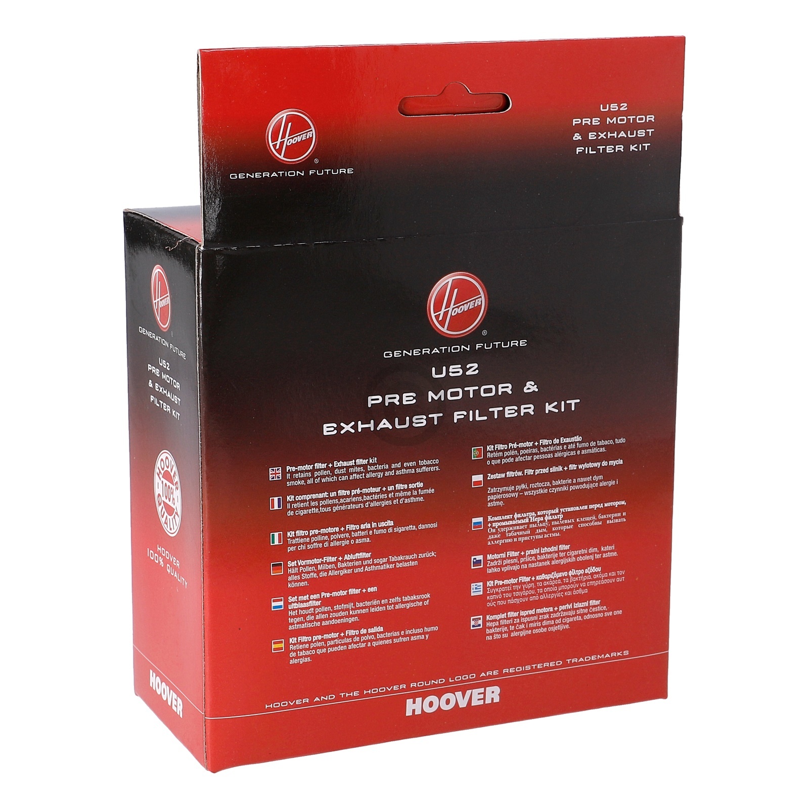 Filterset HOOVER 35601650 U52 Motorschutzfilter + Abluftfilter für Staubsauger