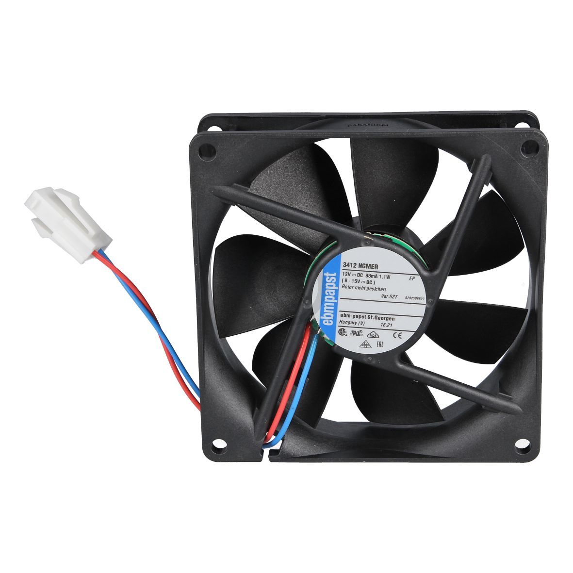 Ventilator LIEBHERR 9097241 ebmpapst 3412 NGMER 527 für Kühlschrank Weintemperierschrank 6108098