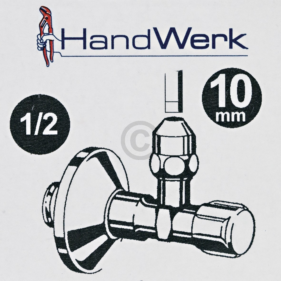 Eckventil 1/2"x10mm selbstdichtend für Armatur 19509 6 Sanitop