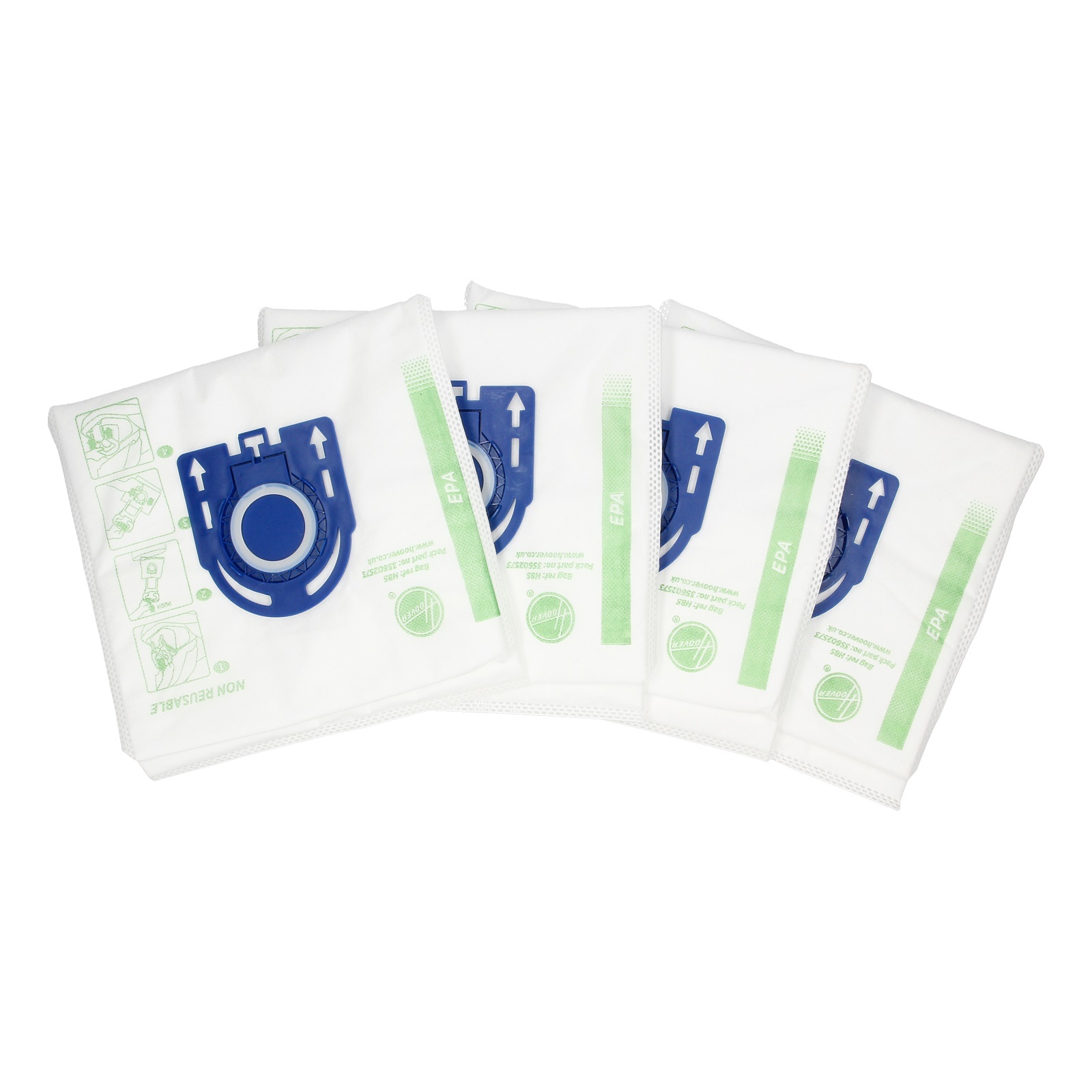 H85 HEPA-Staubsaugerbeutel für Haier/Candy/Hoover Staubsauger 35602573 H-Energy700