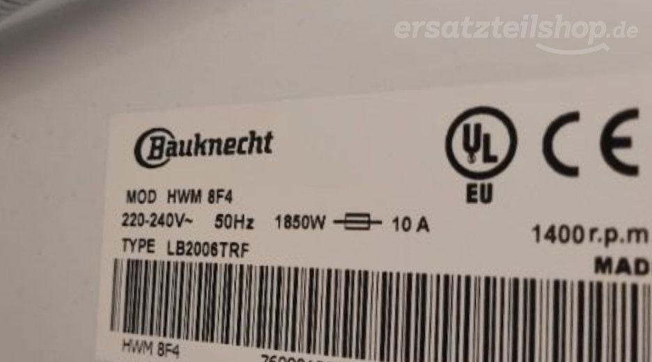 Typenschild Siemens WT43H002/06