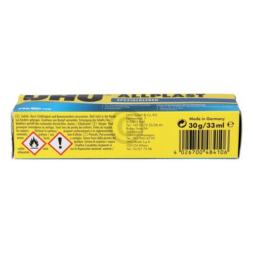 Klebstoff BOSCH 00311863 UHU allplast für Türdichtung Kühlschrank Gefrierschrank 30g Tube