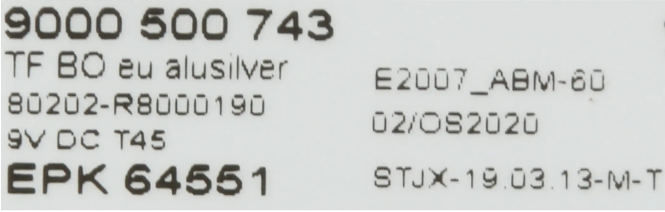 Steuerungsmodul 00653800