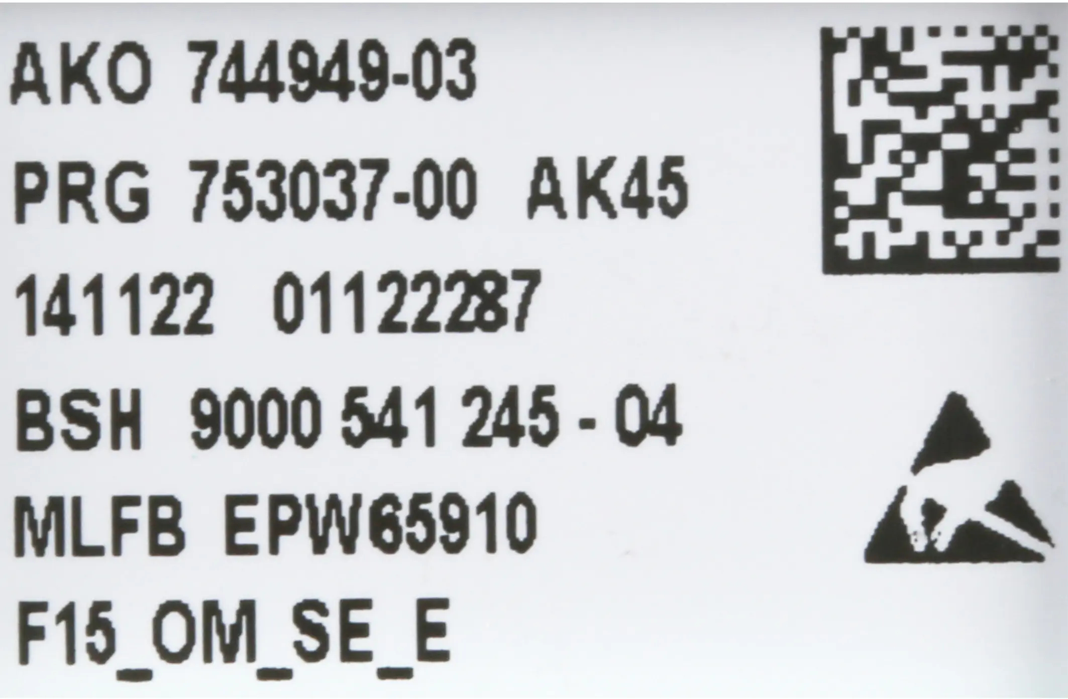 Bedienmodul 11005759