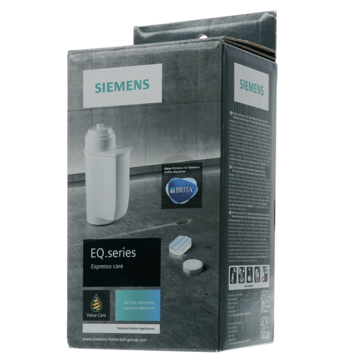 Reinigungsset mit Wasserfilter Bürste SIEMENS TZ80004B 00312106 für Kaffeemaschine 00311965