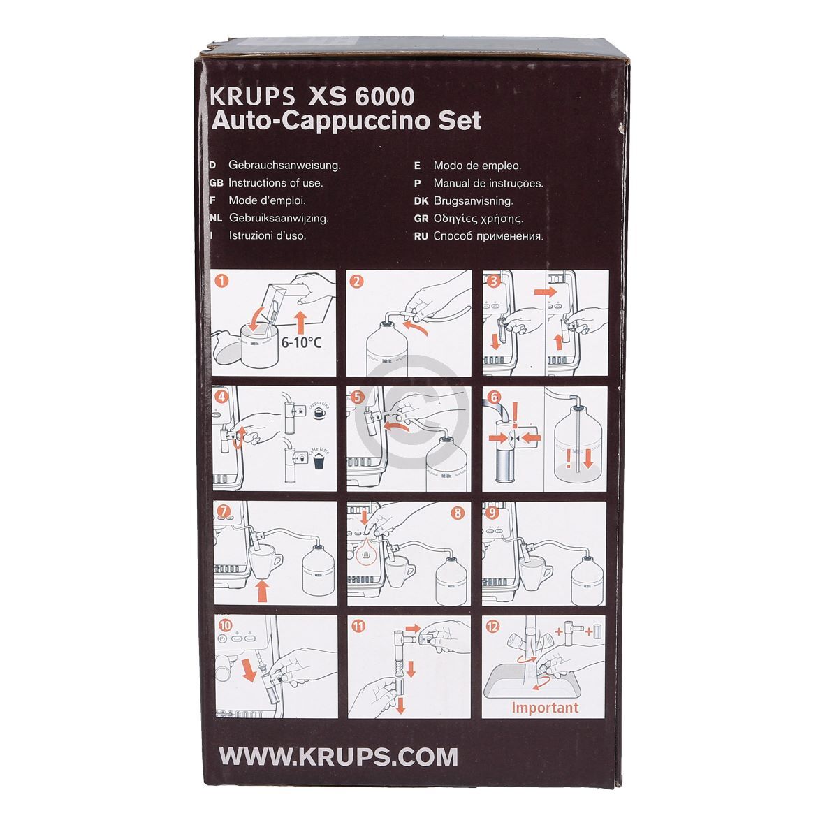 Milchbehälter mit Zubehör Krups XS600010 für Espresseria Kaffeemaschine